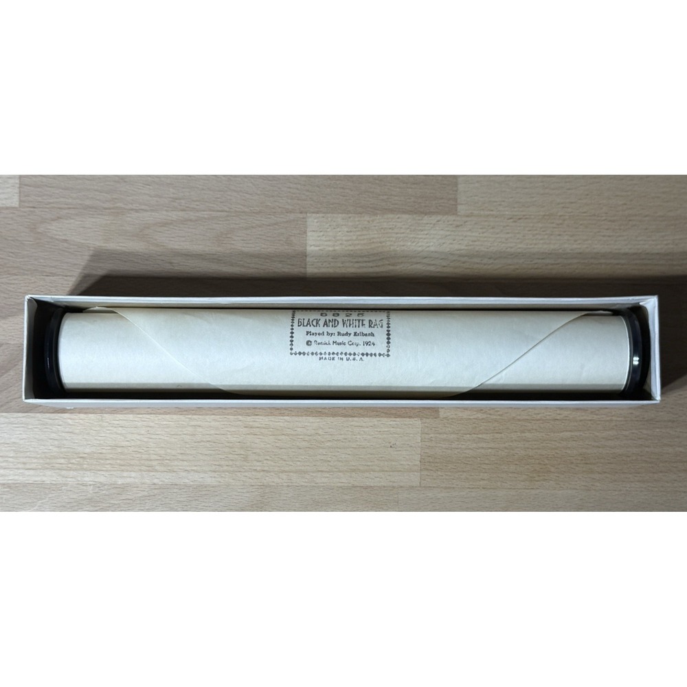 QRS Player Piano Roll Black and White Rag 8825 Rudy Erlebach Vintage 1924